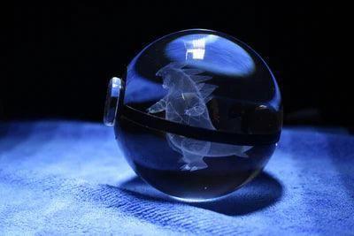 Pokéball Lumineuse Cristal Tyranocif - Pokéled