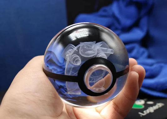 Pokéball Lumineuse Cristal Tortank - Pokéled