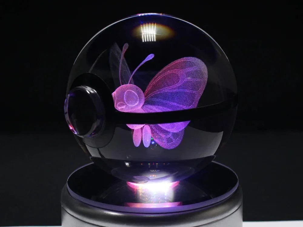 Pokéball Lumineuse Cristal Papilusion - Pokéled