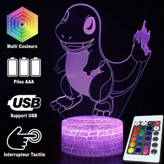 Lampe Salamèche LED - Pokéled