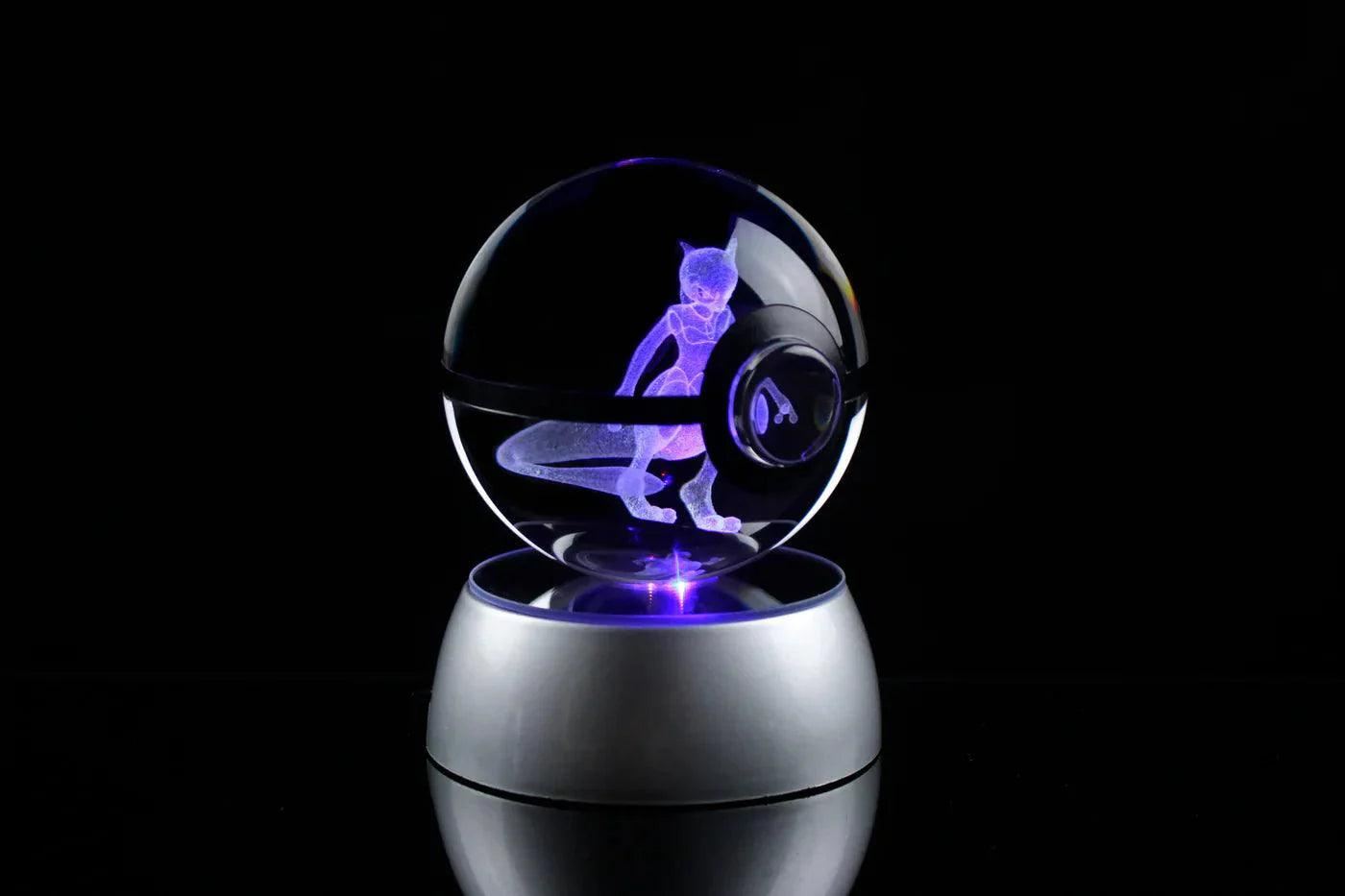 Pokéball Lumineuse Cristal Mewtwo - Pokéled