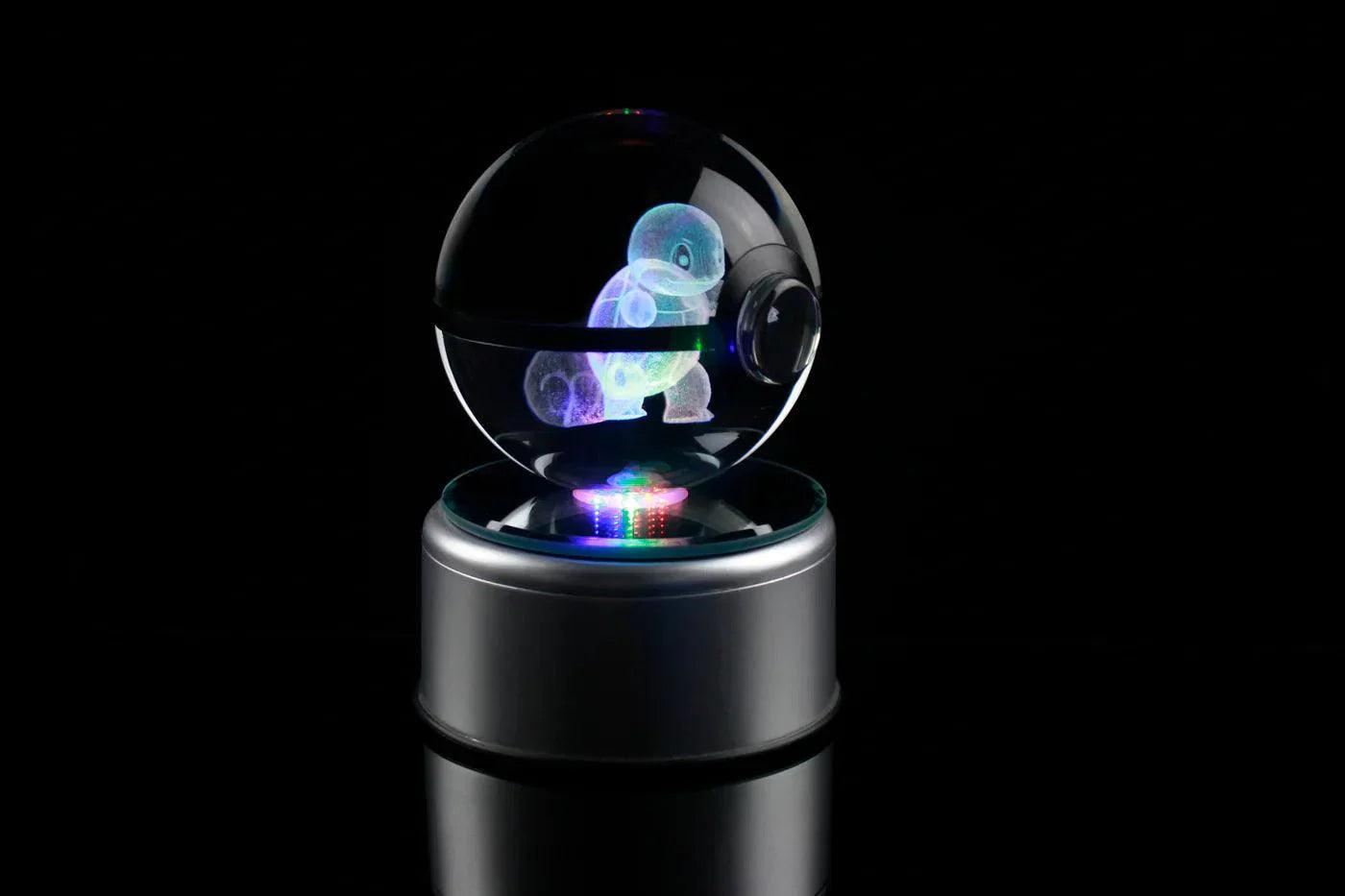 Pokéball Lumineuse Cristal Carapuce - Pokéled