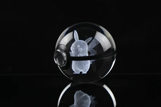 Pokéball Lumineuse Cristal Pikachu - Pokéled