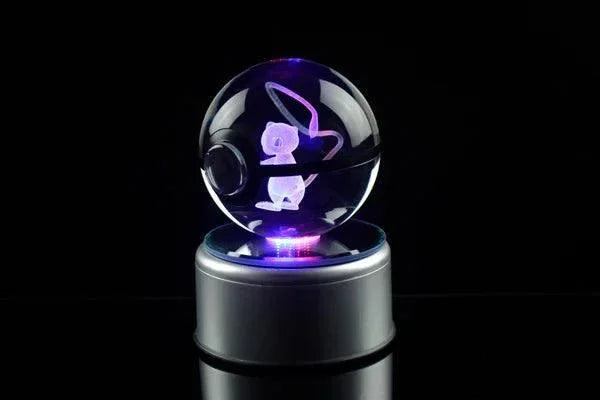Pokéball Lumineuse Cristal Mew - Pokéled