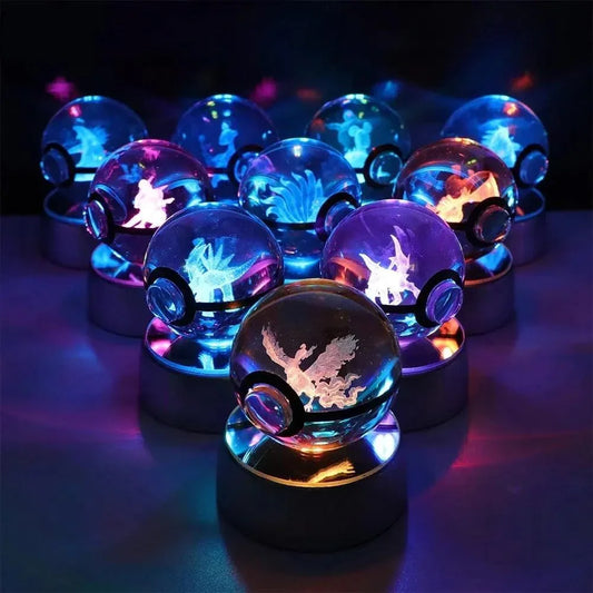 Pokéball Lumineuse Cristal Pyroli - Pokéled