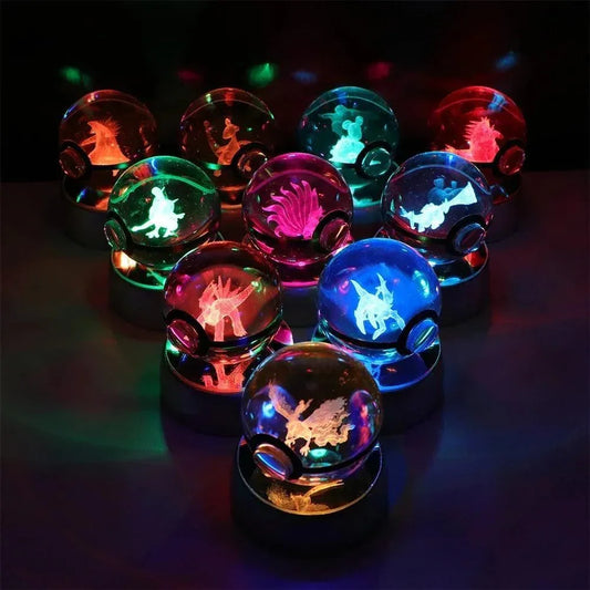 Pokéball Lumineuse Cristal Noctali - Pokéled