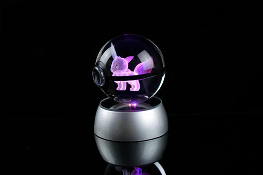 Pokéball Lumineuse Cristal Évoli - Pokéled
