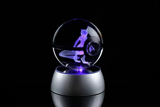 Pokéball Lumineuse Cristal Mewtwo - Pokéled