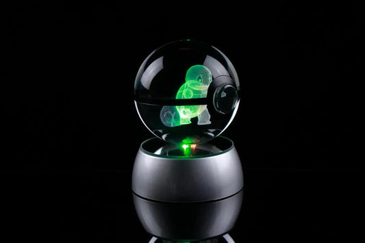 Pokéball Lumineuse Cristal Carapuce - Pokéled