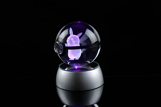 Pokéball Lumineuse Cristal Pikachu - Pokéled
