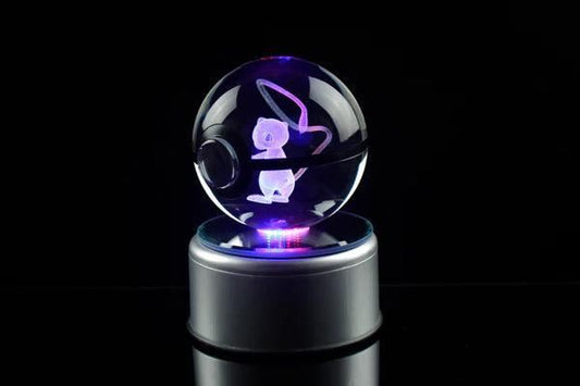 Pokéball Lumineuse Cristal Mew - Pokéled