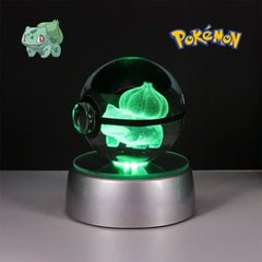 Pokéball Bulbizarre – Cristal LED - vignette 1