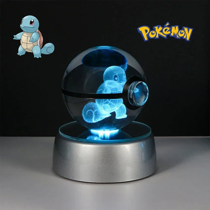 Pokéball Pokémon Carapuce - Cristal LED