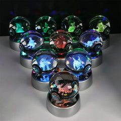 Pokéball Carchacrok – Cristal LED - vignette 2