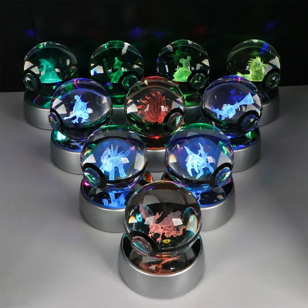 Pokéball Pokémon Dracaufeu - Cristal LED