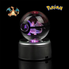 Pokéball Dracaufeu – Cristal LED - vignette 1