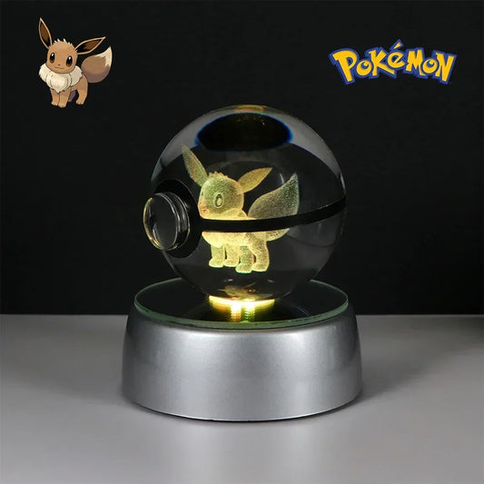 Pokéball Pokémon Évoli - Cristal LED