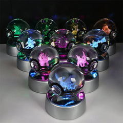 Pokébola Luminosa Eevee, Cristal LED - vignette 2