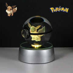 Pokébola Luminosa Eevee, Cristal LED - vignette 1